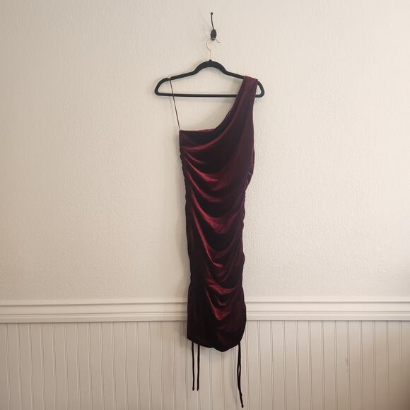 House of Harlow 1960 Women's Size Small One Shoulder‎ Red Sheath Dress NWT - Picture 7 of 9